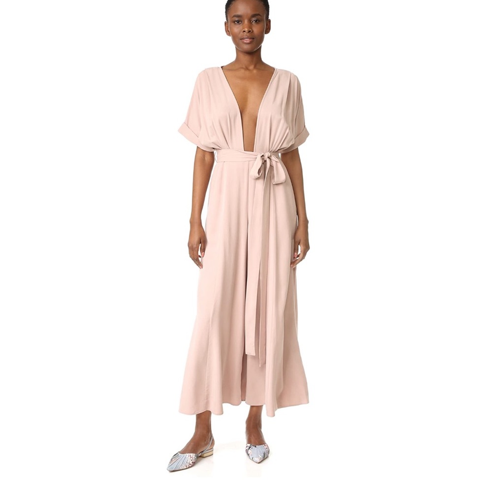 NWOT • Mara Hoffman • Brushed Modal Deep V Jumpsuit